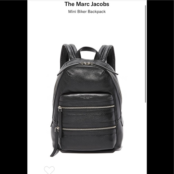 marc jacobs leather biker backpack